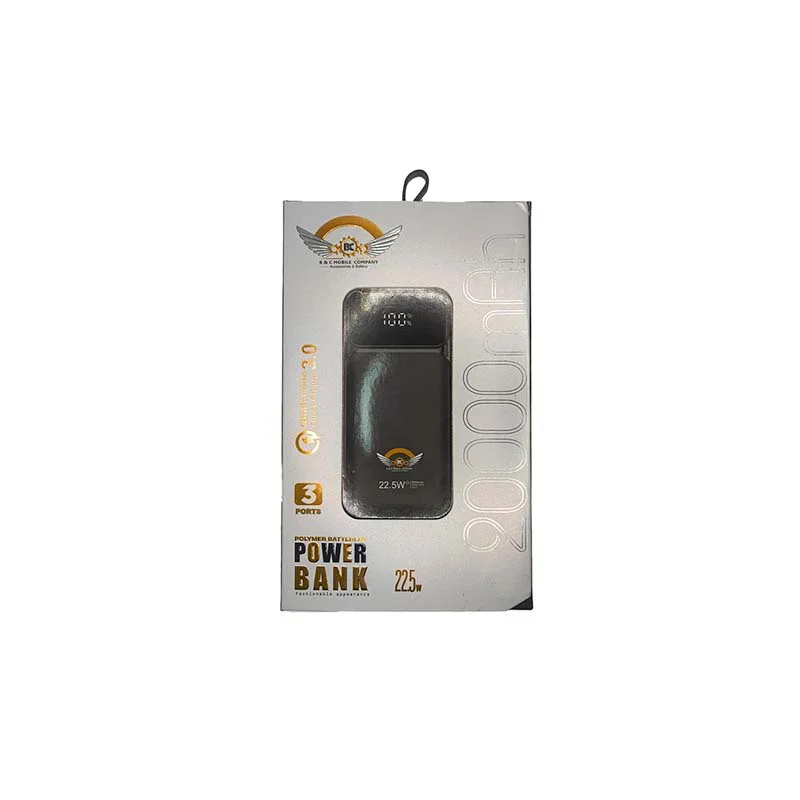 پاوربانک فست شارژ 20000 میلی آمپر ساعت B&C
